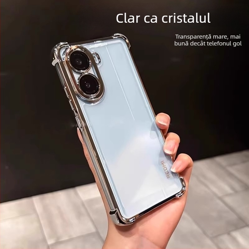 Carcasă de telefon pentru Xiaomi Poco F8 Ultra – TPU cu finisaj electroplating; antișoc, anti-cadere, rezistentă la zgârieturi și antiîngălbenire.