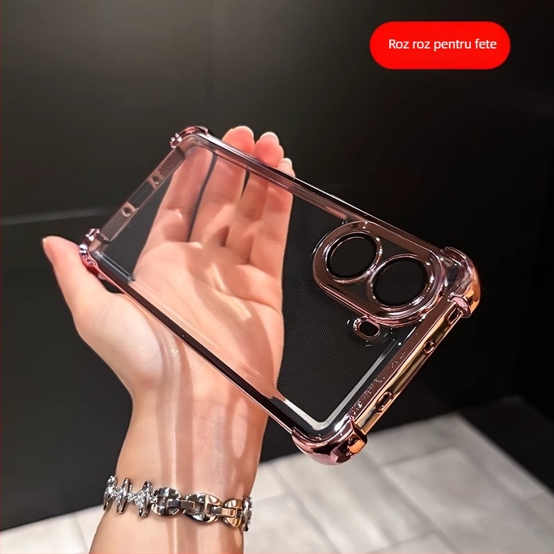 Carcasă de telefon pentru Xiaomi Poco F8 Ultra – TPU cu finisaj electroplating; antișoc, anti-cadere, rezistentă la zgârieturi și antiîngălbenire.