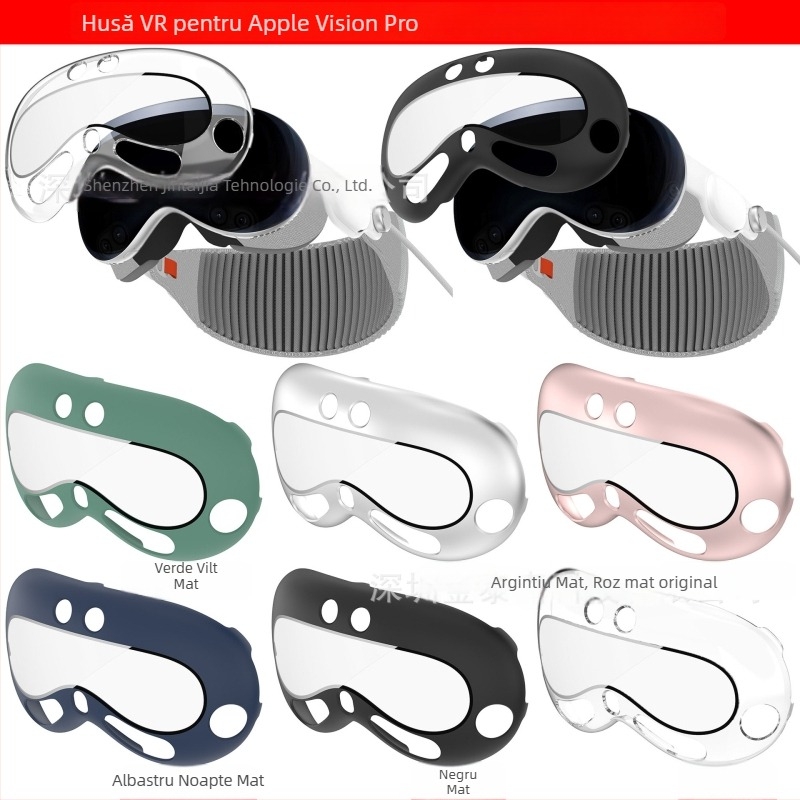 Carcasă de protecție pentru Apple Vision Pro – material PC, brand Jin Taijia, compatibil cu Apple, 63 g, include pungă OPP