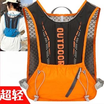 Rucsac sport ultraușor pentru ciclism și drumeții, cu bretele curbate, din nylon și căptușeală din poliester, unisex