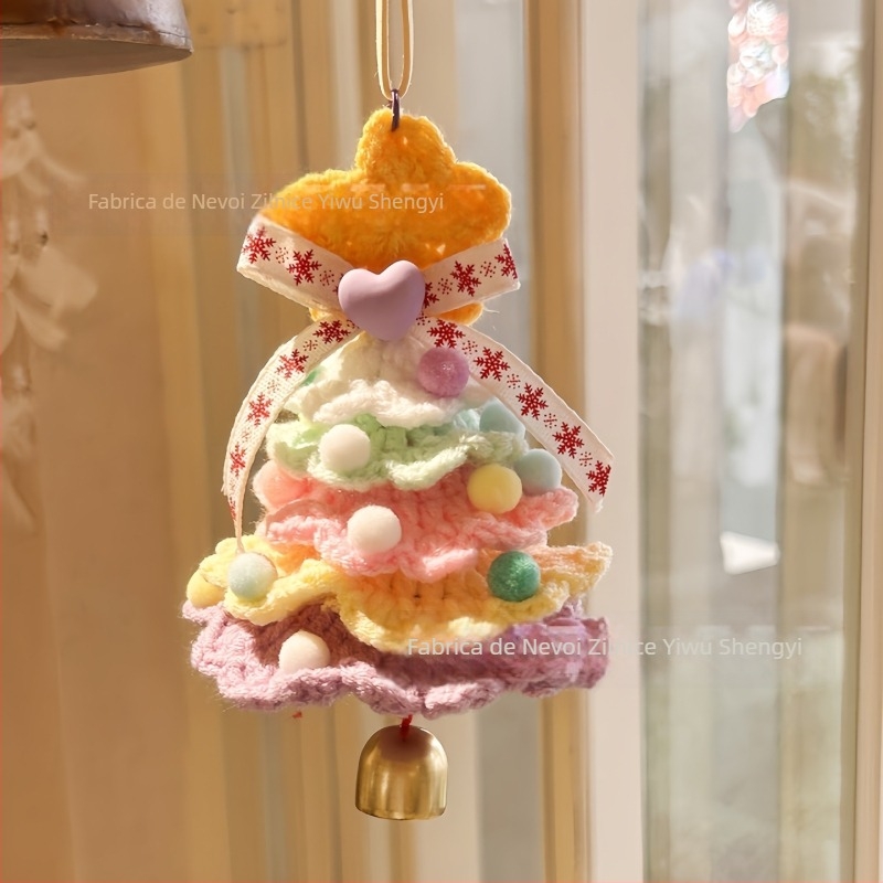 Shenyi pandantive metalice de Crăciun pentru brad și mașină – model plante și flori, lucrate manual, toamnă 2024