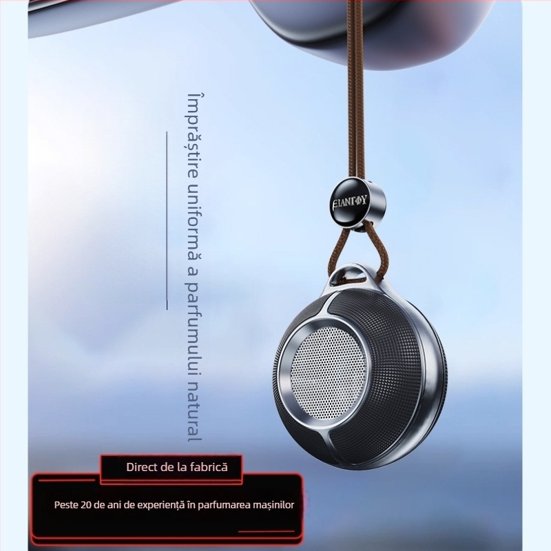 Pandantiv parfumat metalic pentru mașină, pentru oglinda retrovizoare – nano aromaterapie, aromă de durată, stil light luxury