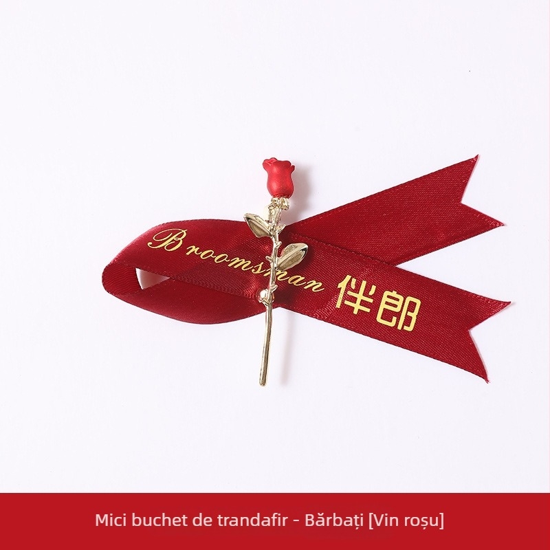 Chammit corsaj de nuntă pentru mire și mireasă; material: altul; specificații: 4213123; pentru domnișoarele de onoare, cavalerii de onoare, tată și mamă