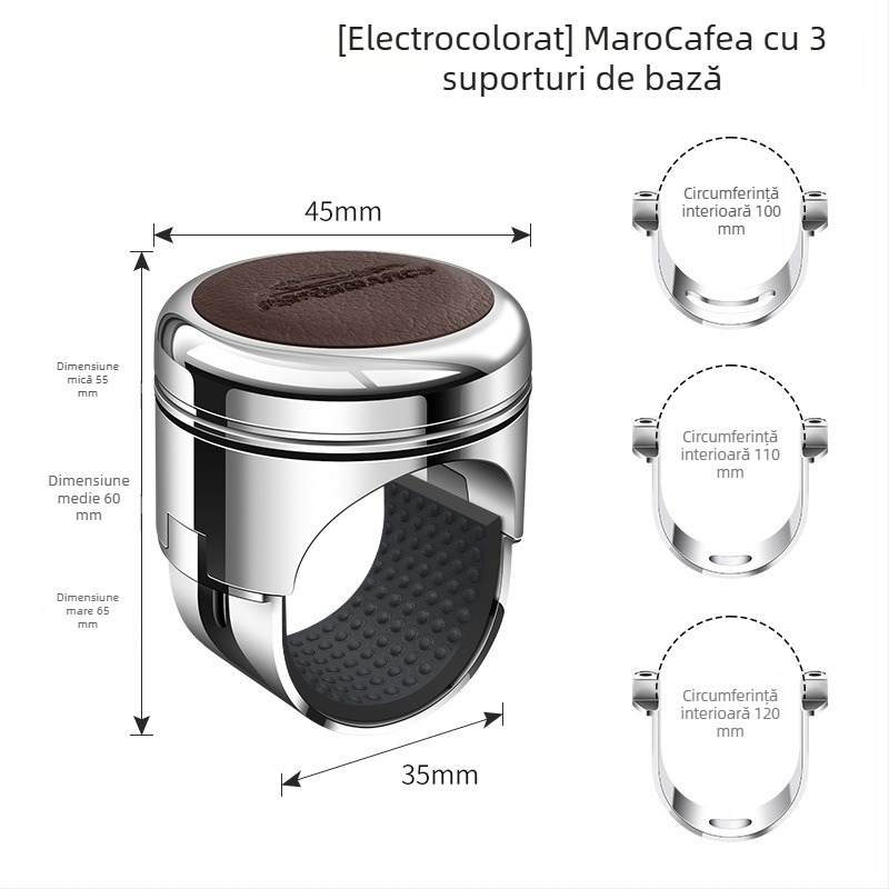 Vino Îmbunătățitor volan auto cu rulment din metal, carcasă acoperită cu piele; 190 g; compatibil cu mașini, SUV-uri și pickupuri