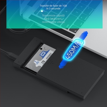 Carcasă externă SATA SSD/HDD USB 3.0 Type-C MR23S/MR23GC/MR23FC PC+ABS