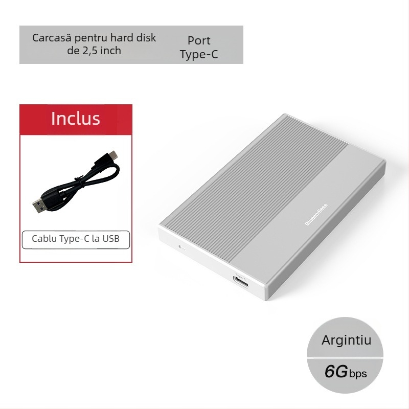 Carcasă externă SATA SSD/HDD USB 3.0 Type-C MR23S/MR23GC/MR23FC PC+ABS