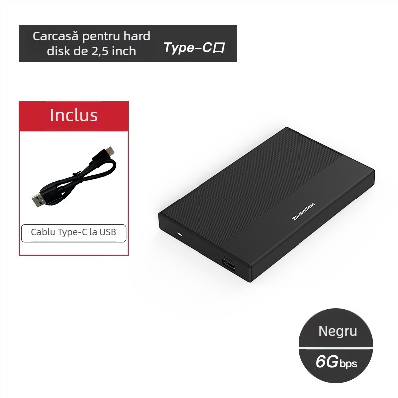 Carcasă externă SATA SSD/HDD USB 3.0 Type-C MR23S/MR23GC/MR23FC PC+ABS