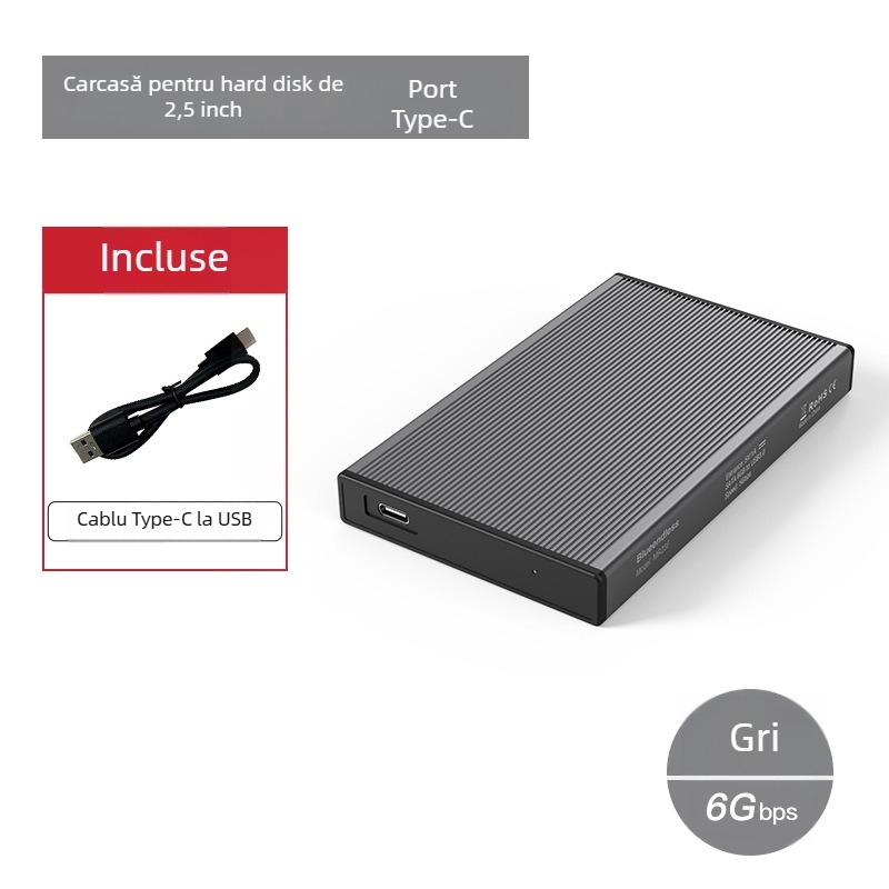 Carcasă externă SATA SSD/HDD USB 3.0 Type-C MR23S/MR23GC/MR23FC PC+ABS