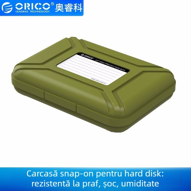 Orico PHX-35 Cutie de protecție pentru hard disk, 3,5 inchi – înveliș anti-static PP & EVA, rezistentă la șocuri, praf și umezeală