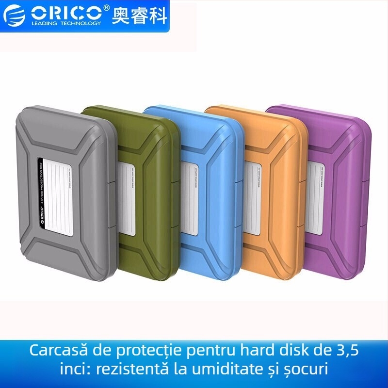 Orico PHX-35 Cutie de protecție pentru hard disk, 3,5 inchi – înveliș anti-static PP & EVA, rezistentă la șocuri, praf și umezeală