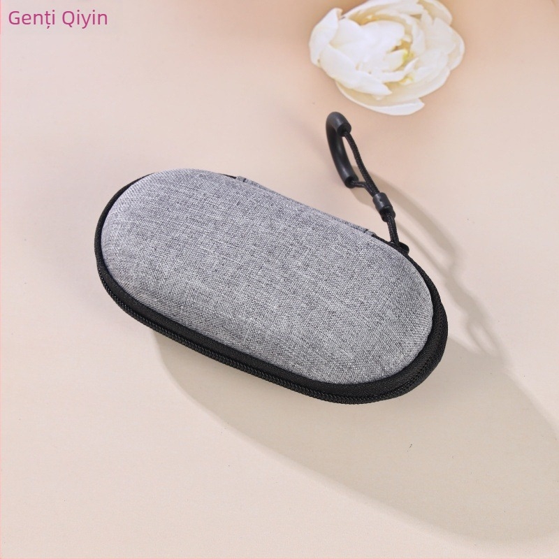 Geantă EVA pentru căști și accesorii, model QY-100023, turnare prin presare termică + cusătură, capacitate 5, pentru căști, cabluri, încărcătoare și hard disk portabil