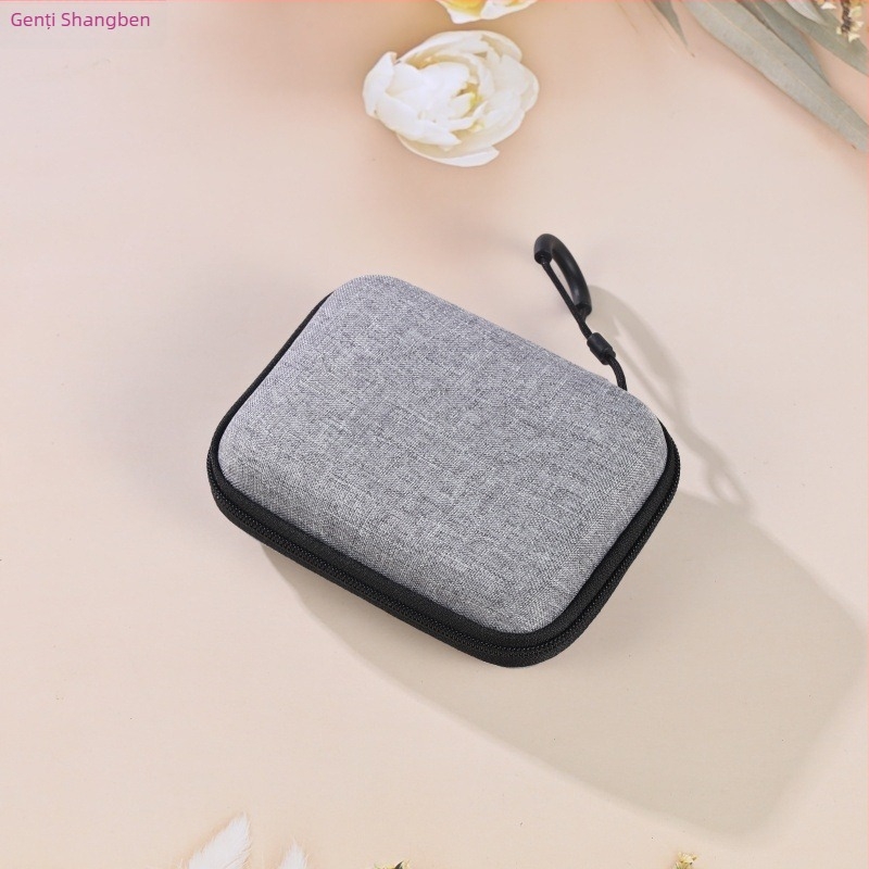 Geantă EVA pentru căști și accesorii, model QY-100023, turnare prin presare termică + cusătură, capacitate 5, pentru căști, cabluri, încărcătoare și hard disk portabil