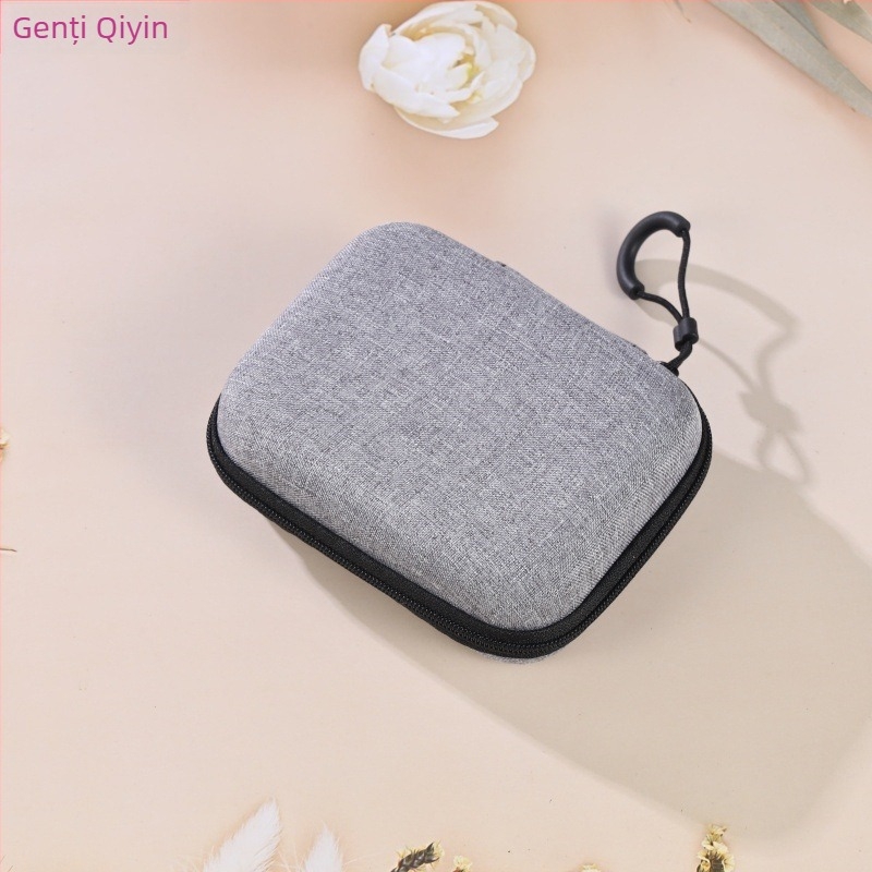 Geantă EVA pentru căști și accesorii, model QY-100023, turnare prin presare termică + cusătură, capacitate 5, pentru căști, cabluri, încărcătoare și hard disk portabil