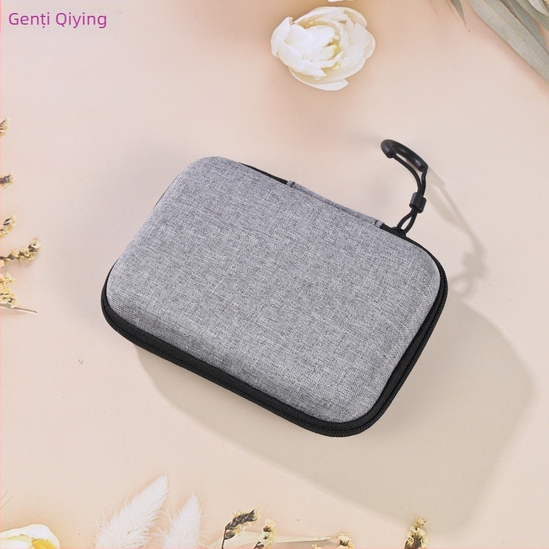 Geantă EVA pentru căști și accesorii, model QY-100023, turnare prin presare termică + cusătură, capacitate 5, pentru căști, cabluri, încărcătoare și hard disk portabil