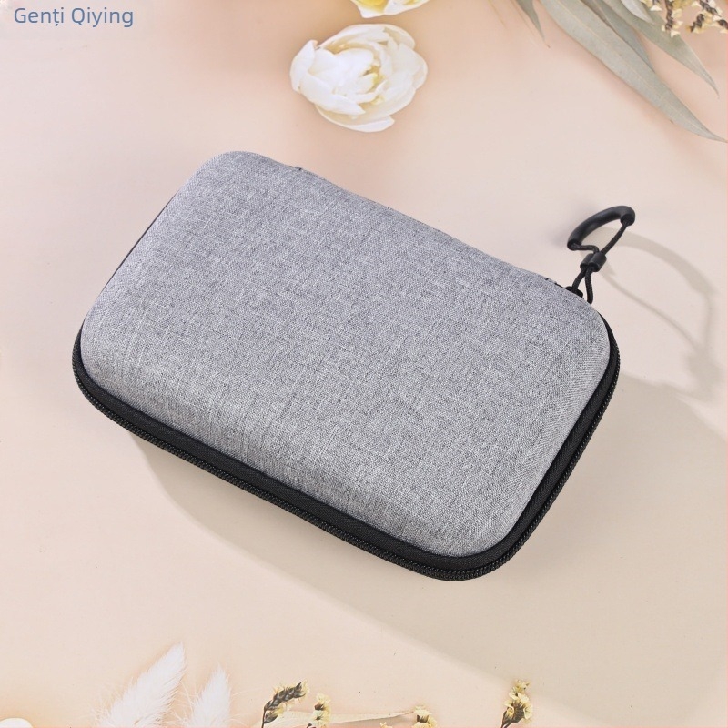 Geantă EVA pentru căști și accesorii, model QY-100023, turnare prin presare termică + cusătură, capacitate 5, pentru căști, cabluri, încărcătoare și hard disk portabil