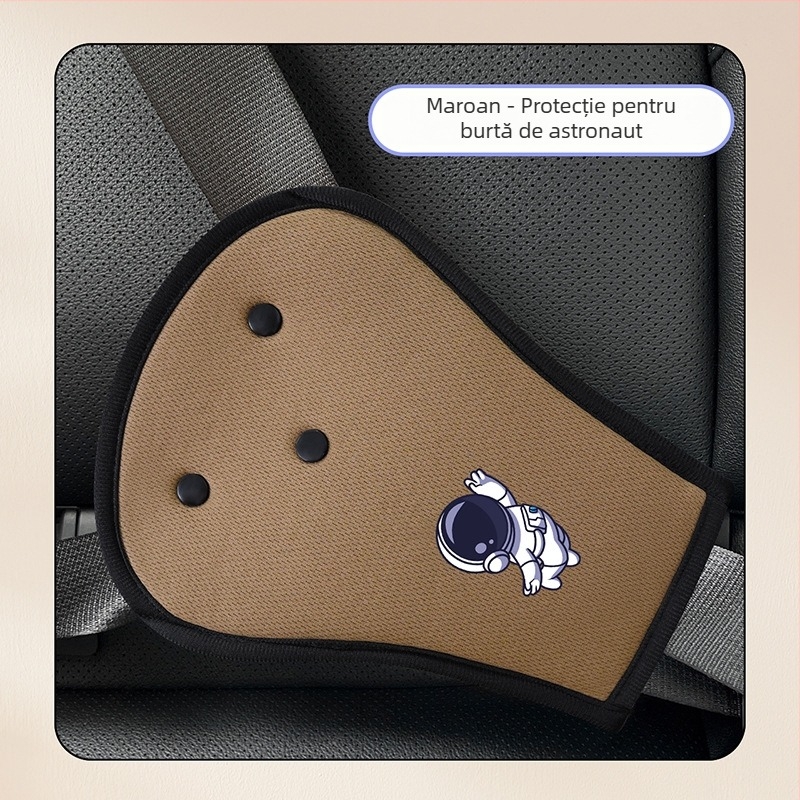 BearCouple Set protecție centuri auto pentru copii cu protecție de gât, reglaj de centură, extensie centură, placă de protecție, capac de centură — personalizabil, imprimare logo posibil