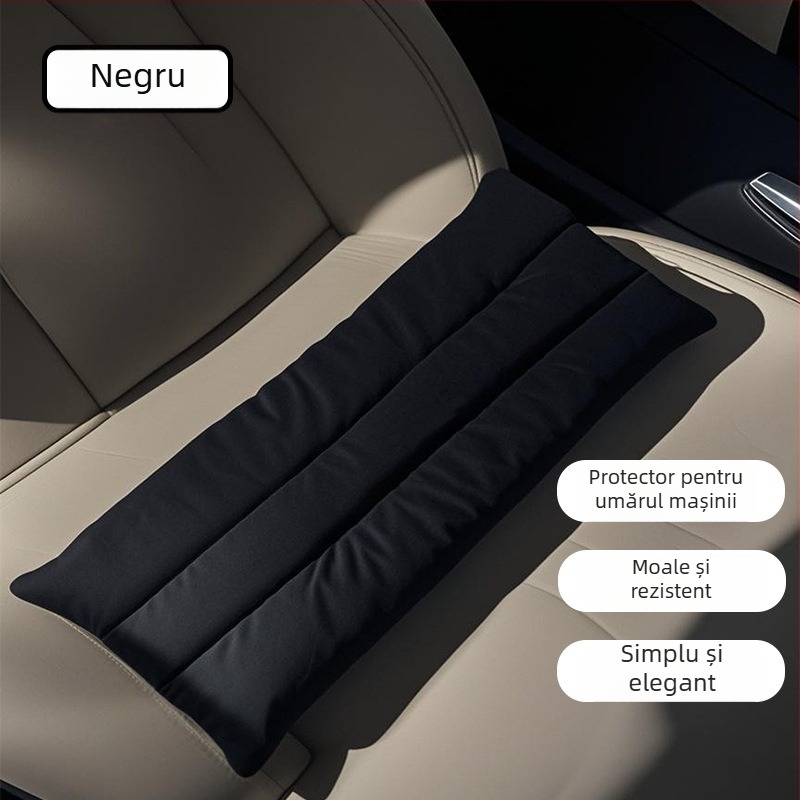 Pernă de umăr pentru centura de siguranță auto – accesoriu decor interior, poliester, 160 g, imprimare logo posibilă