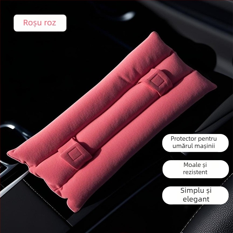 Pernă de umăr pentru centura de siguranță auto – accesoriu decor interior, poliester, 160 g, imprimare logo posibilă