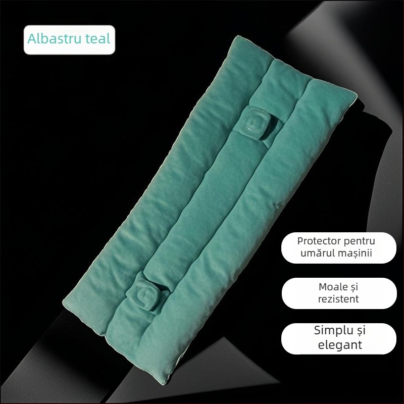 Pernă de umăr pentru centura de siguranță auto – accesoriu decor interior, poliester, 160 g, imprimare logo posibilă