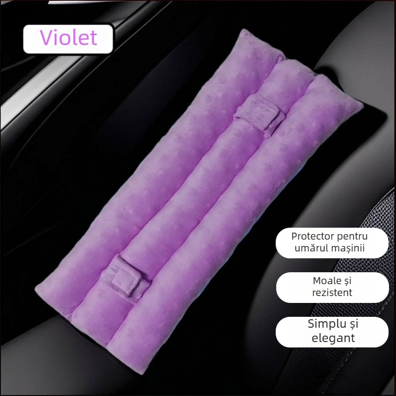 Pernă de umăr pentru centura de siguranță auto – accesoriu decor interior, poliester, 160 g, imprimare logo posibilă