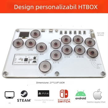 Tastatură arcade de luptă SKY2040 – interfață USB, construcție din acrilic, suport SOCD