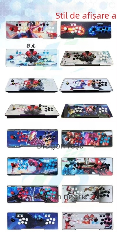 Consolă de jocuri nostalgică pentru televizor pentru doi jucători, cu software original, 16GB memorie, controlere cablate și fără fir, model SST01