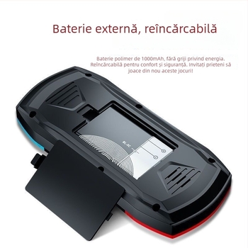 Consolă portabilă retro pentru doi jucători — RPG, interfață USB, ieșire AV, conectare prin cablu, stil nostalgic