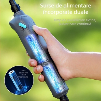 Sprayer purtat pe umăr, 20 L, HDPE, reîncărcabil, pentru pesticide, dezinfectare și atomizare