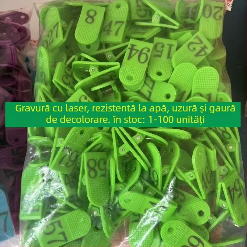 Clip pentru numărul de ordine al restaurantului, material ABS, cod produs JD00008, Fără marcă, Model: Altul