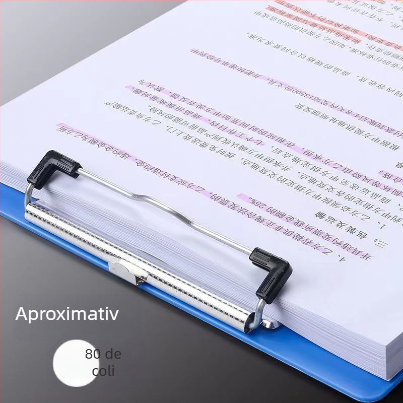 Tablă de scris din plastic cu clemă puternică și clemă pentru placă; dimensiune a clemei 315×215 mm / 225×150 mm; grosime a plăcii 150 mm; potrivită pentru hârtie de dimensiuni 315×215 mm / 225×150 mm.