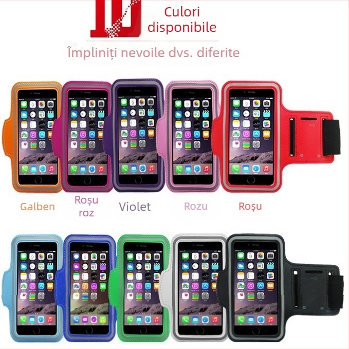 Geantă de braț pentru telefon pentru alergare – PVC, impermeabilă, respirabilă, ultraușoară, rezistentă la uzură