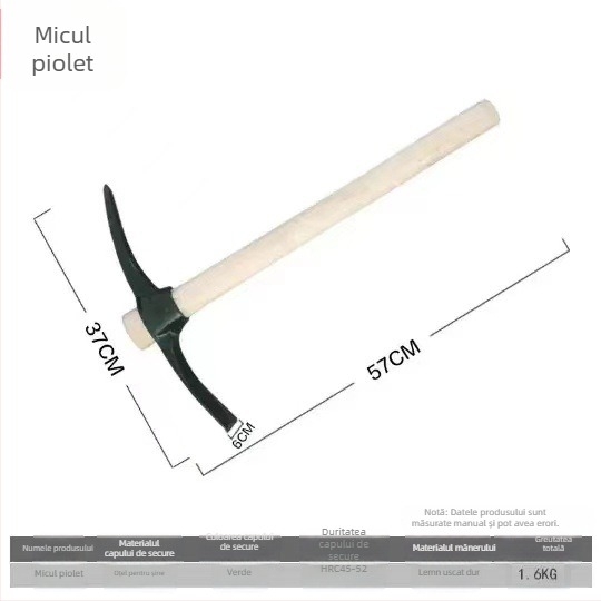 Lopată de grădină Xiangyu – oțel manganos tratat termic, afânare a solului pentru plantarea legumelor