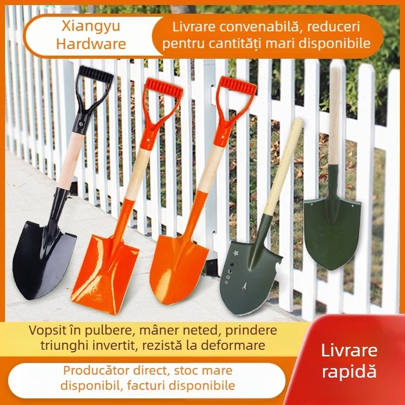 Lopată de grădină Xiangyu – oțel manganos tratat termic, afânare a solului pentru plantarea legumelor