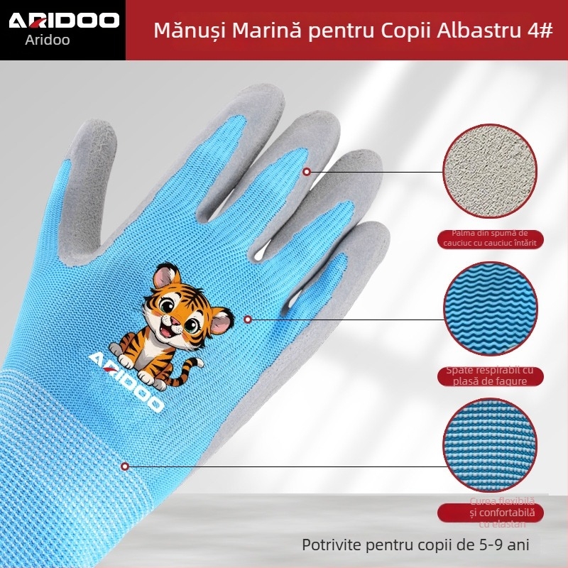 Airuidun Mănuși de Protecție pentru Copii pentru Activități în Aer Liber – Fa3-6 Mănuși