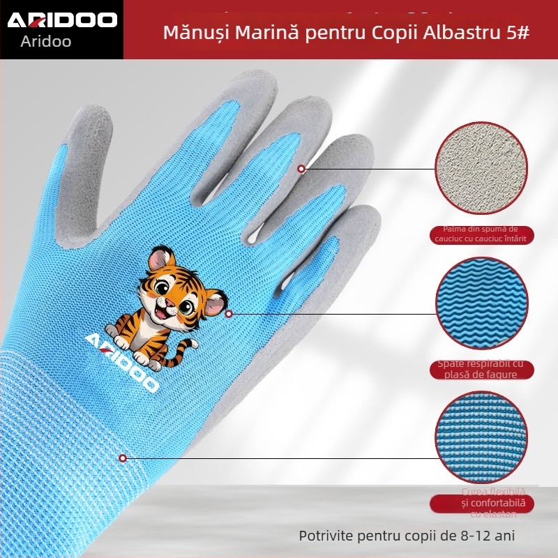 Airuidun Mănuși de Protecție pentru Copii pentru Activități în Aer Liber – Fa3-6 Mănuși