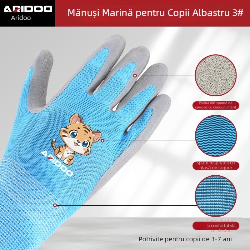 Airuidun Mănuși de Protecție pentru Copii pentru Activități în Aer Liber – Fa3-6 Mănuși
