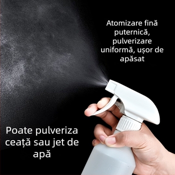 Recipient de udare cu pulverizator – din plastic, pentru grădinărit de casă (material: plastic; tip: recipient de udare/pulverizator; control debit apă: push; duză: atomizare)