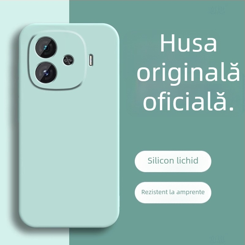 Carcasă Paimi pentru IQOO, silicon lichid, finisaj mat, rezistentă la șocuri, disipare a căldurii, rezistență la uzură