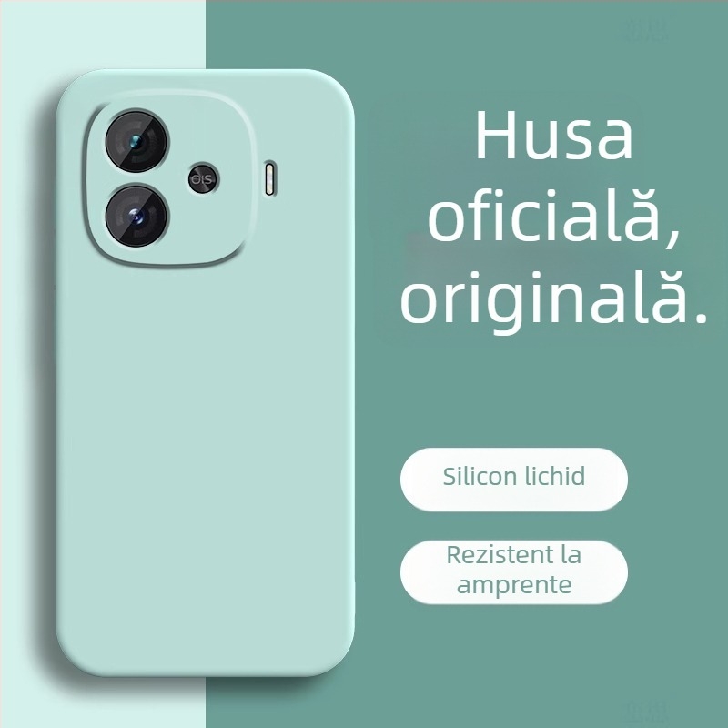 Carcasă Paimi pentru IQOO, silicon lichid, finisaj mat, rezistentă la șocuri, disipare a căldurii, rezistență la uzură