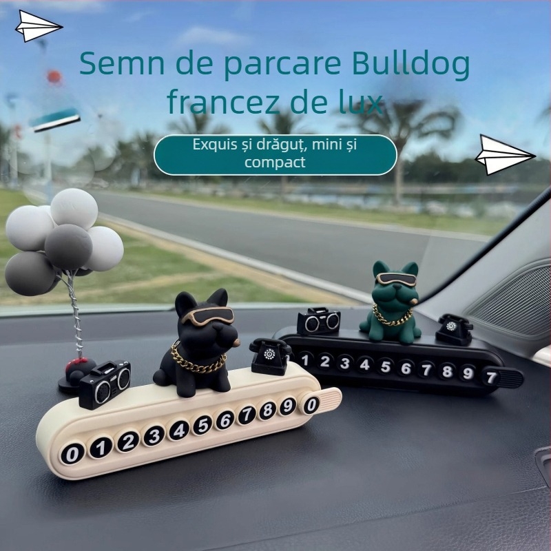 Placă temporară pentru parcare pentru telefon, cu funcție de ascundere a plăcii de înmatriculare, ornament pentru consola centrală, din plastic, personalizabil, imprimare logo, marcă privată autorizată
