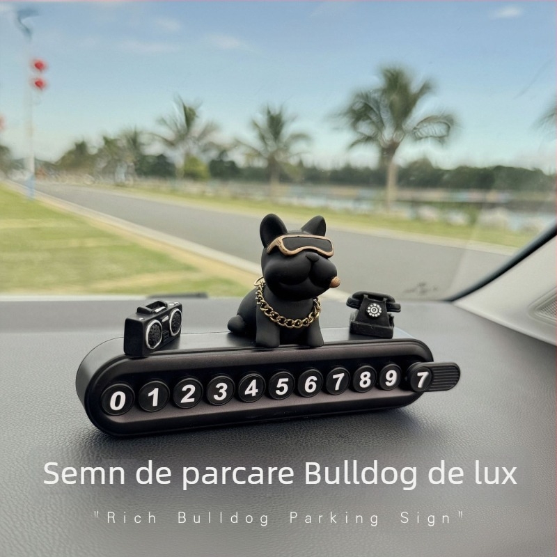 Placă temporară pentru parcare pentru telefon, cu funcție de ascundere a plăcii de înmatriculare, ornament pentru consola centrală, din plastic, personalizabil, imprimare logo, marcă privată autorizată
