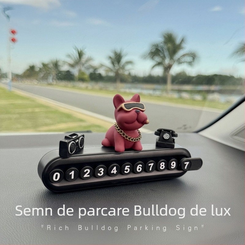 Placă temporară pentru parcare pentru telefon, cu funcție de ascundere a plăcii de înmatriculare, ornament pentru consola centrală, din plastic, personalizabil, imprimare logo, marcă privată autorizată