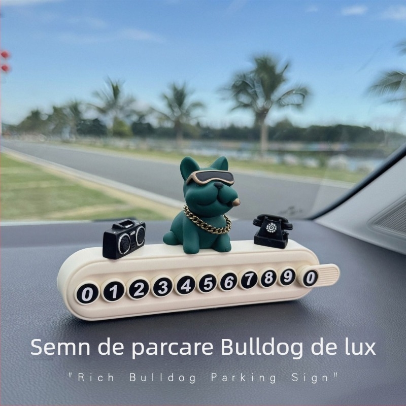 Placă temporară pentru parcare pentru telefon, cu funcție de ascundere a plăcii de înmatriculare, ornament pentru consola centrală, din plastic, personalizabil, imprimare logo, marcă privată autorizată