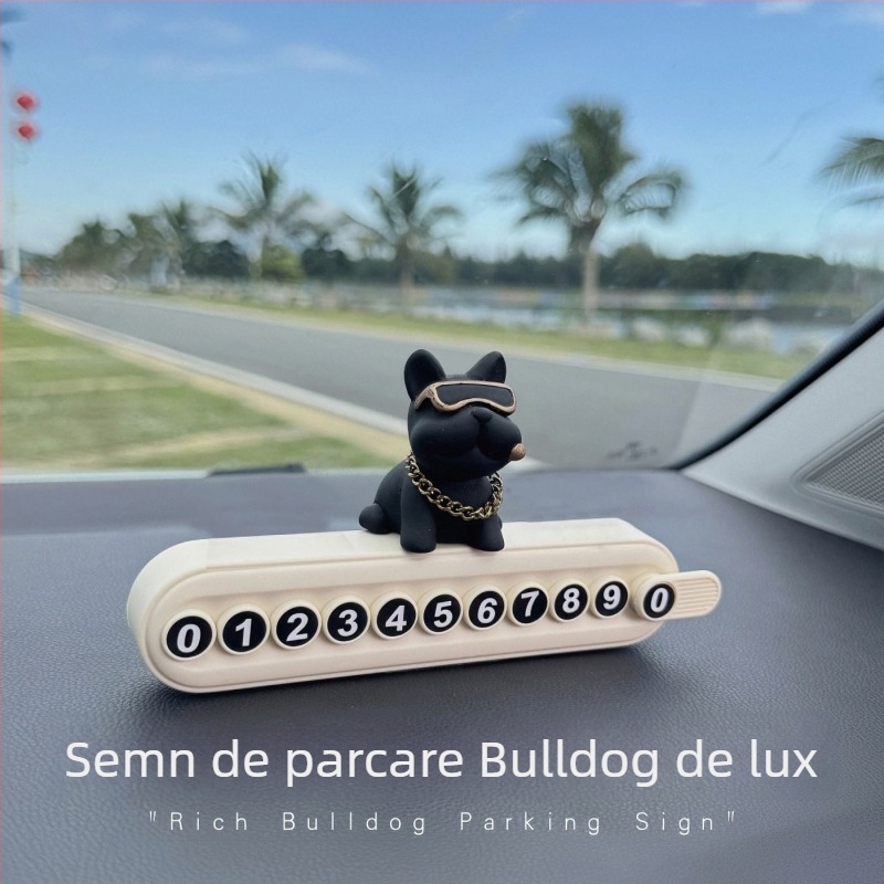 Placă temporară pentru parcare pentru telefon, cu funcție de ascundere a plăcii de înmatriculare, ornament pentru consola centrală, din plastic, personalizabil, imprimare logo, marcă privată autorizată