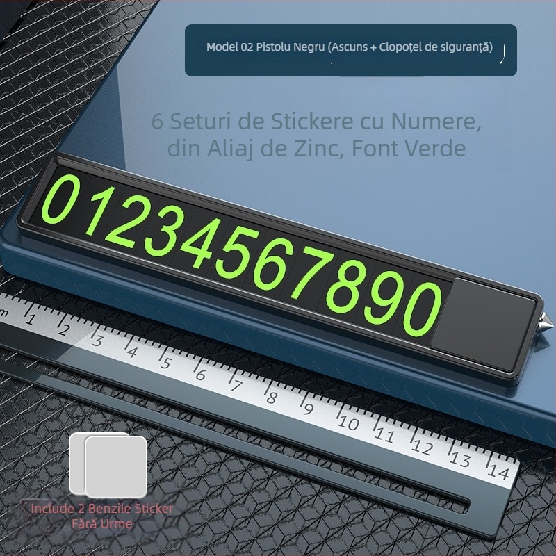 Placă metalică pentru parcare temporară a mașinii, cu imprimare de logo, personalizabilă, ornament cadou, disponibilă etichetă privată