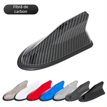 Antena auto în formă de aripă de rechin, corp ABS, MT1202, compatibilitate universală, antenă decorativă pentru semnal FM/AM