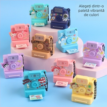 Jucărie-cameră cu iluminare și sunet, pandantiv pentru chei și ornament pentru ghiozdan, din plastic, pentru copii 4–6 ani