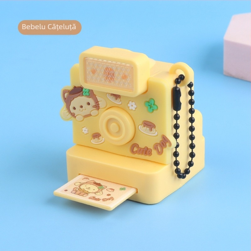 Jucărie-cameră cu iluminare și sunet, pandantiv pentru chei și ornament pentru ghiozdan, din plastic, pentru copii 4–6 ani