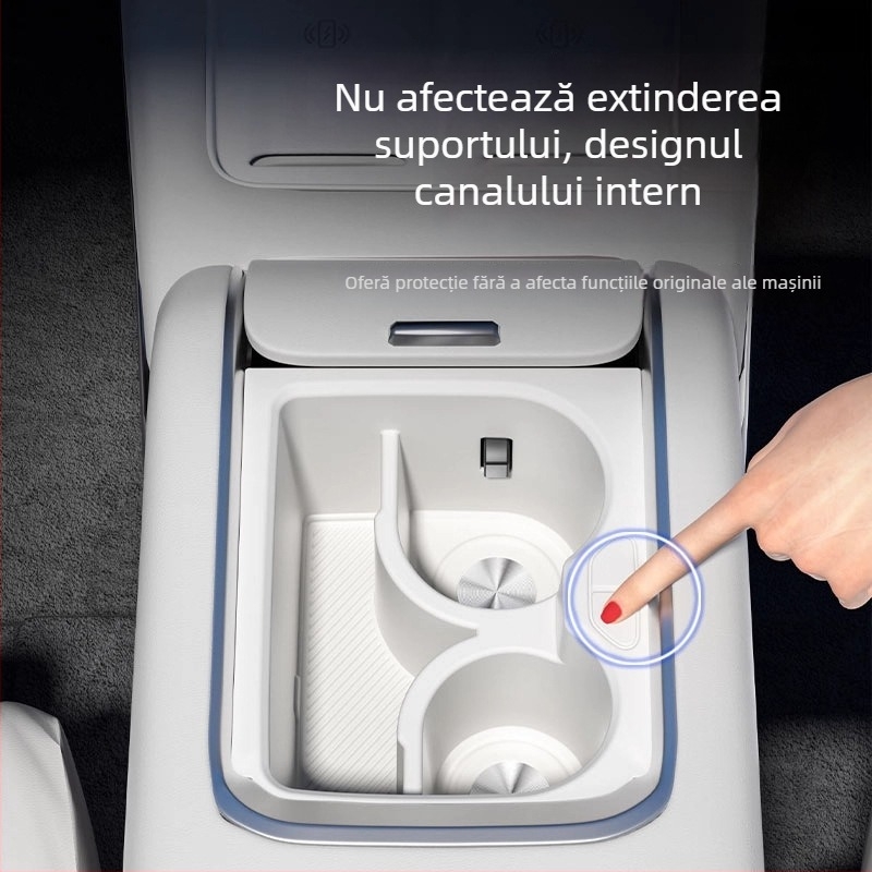 Suport din silicon pentru pahare în consola centrală cu încărcare wireless – Model Accumulate 7x – Brand Easy to be beautiful