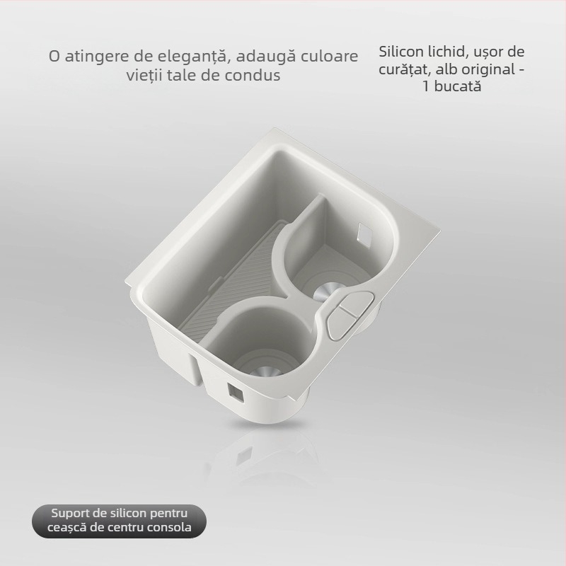 Suport din silicon pentru pahare în consola centrală cu încărcare wireless – Model Accumulate 7x – Brand Easy to be beautiful